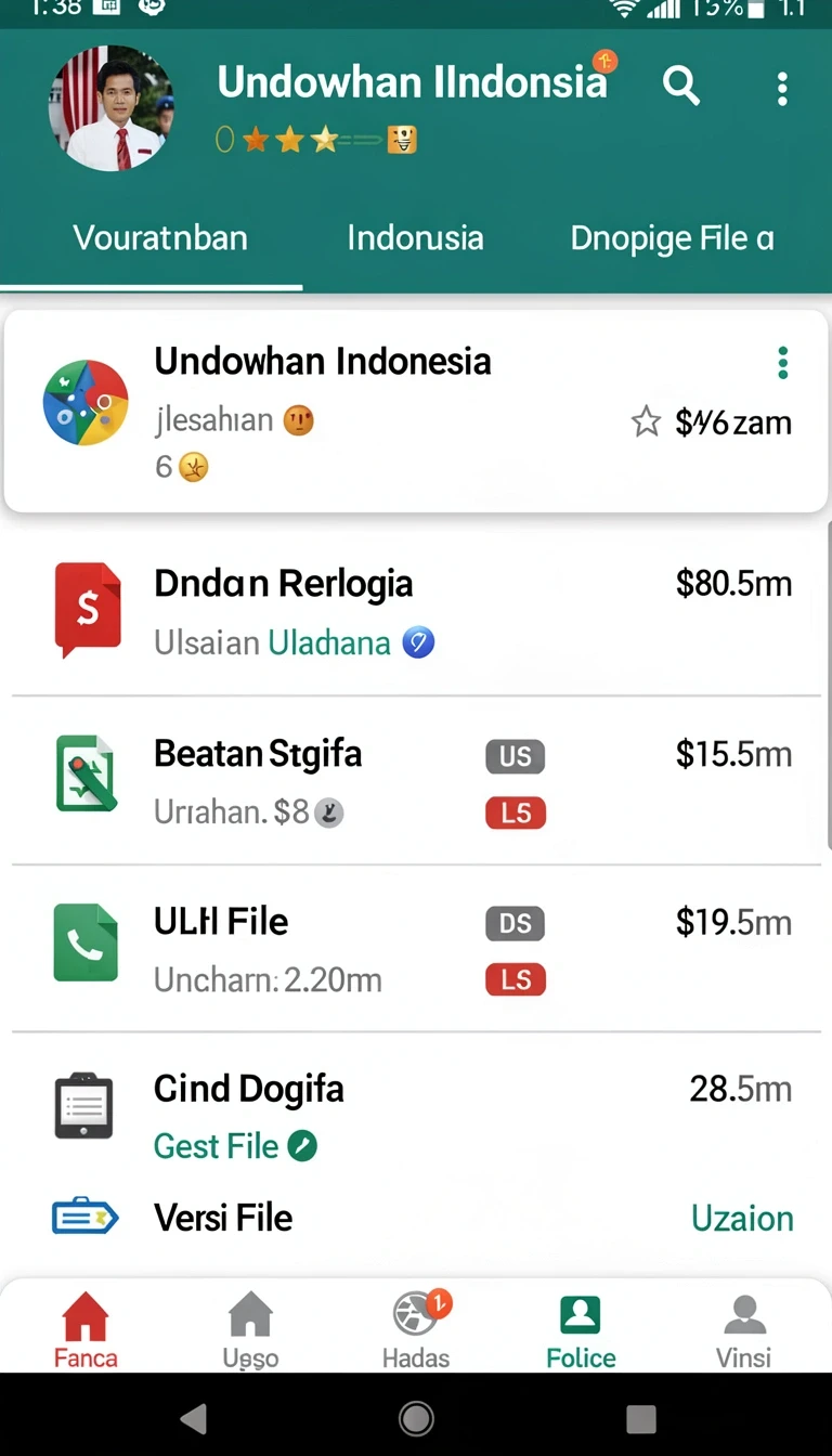 Contoh tampilan Update Aplikasi sr877 ke Versi Terbaru di Android