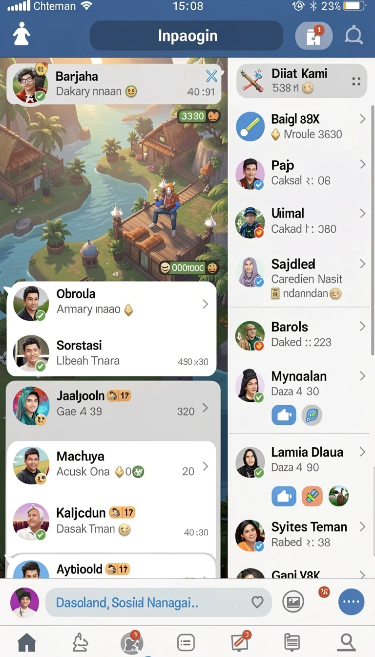 Contoh tampilan Cara Pasang sm605 di HP Android dengan Benar di Android