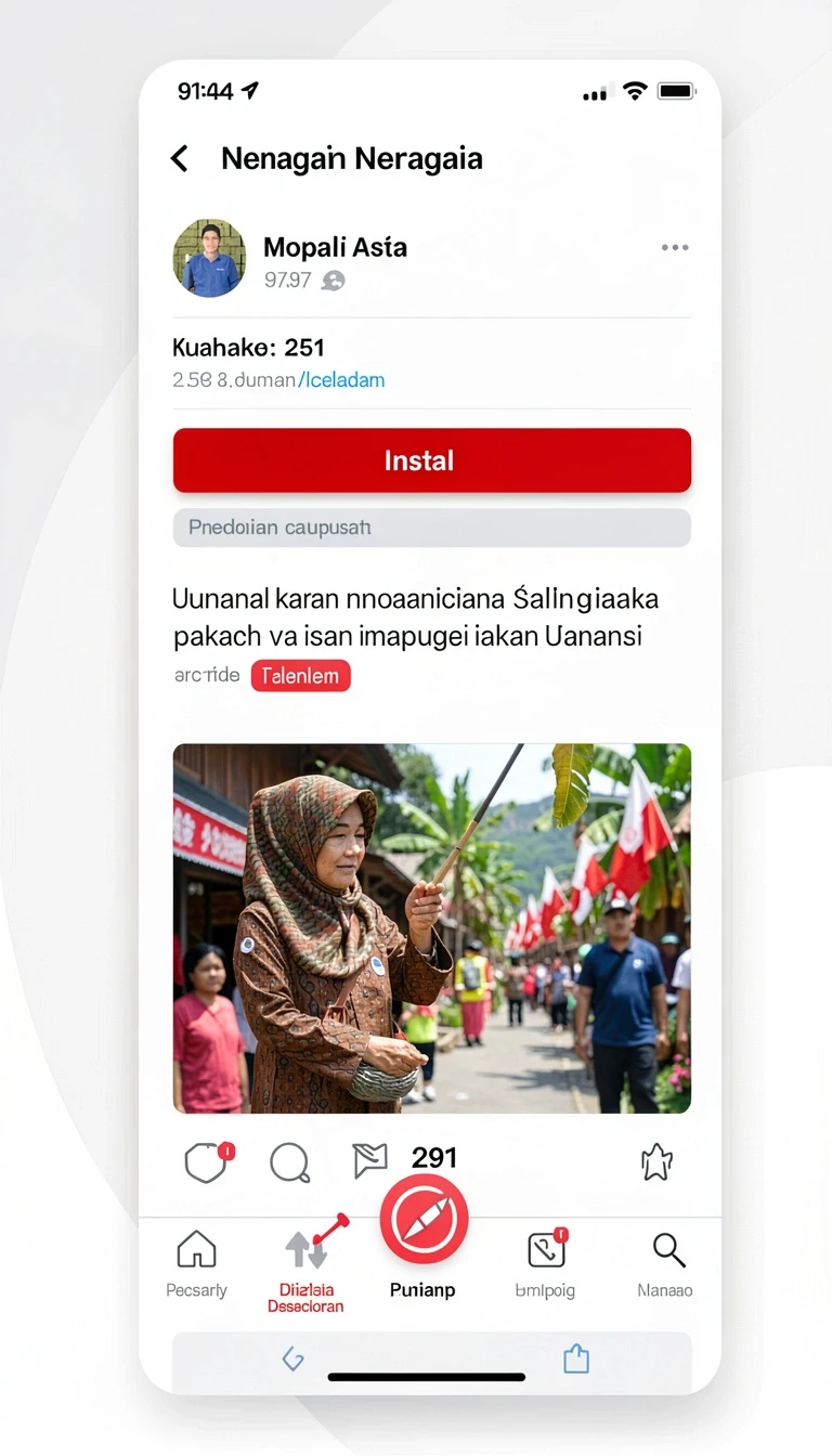 Contoh tampilan Cara Pasang sm605 di HP Android dengan Benar di Android