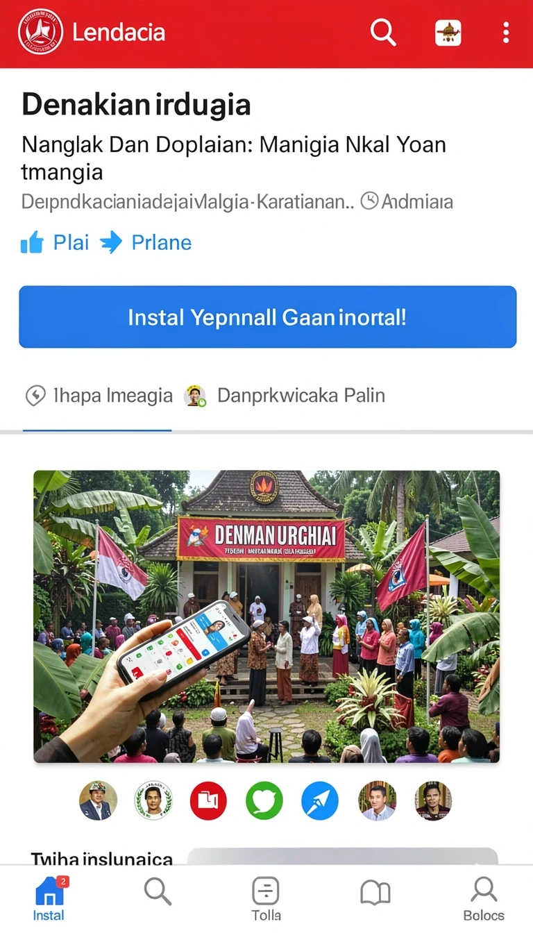 Contoh tampilan Update Aplikasi dewalive ke Versi Terbaru di Android