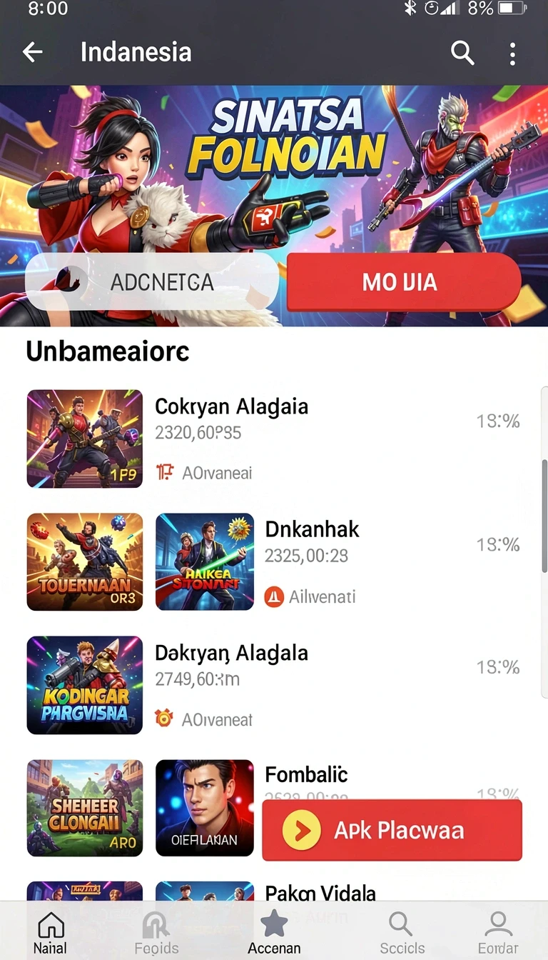 Contoh tampilan Cara Pasang tuna68 di HP Android dengan Benar di Android
