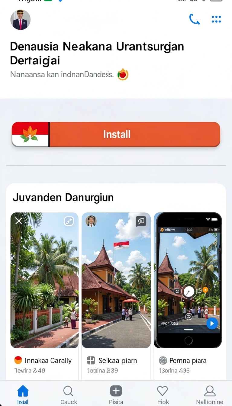 Contoh tampilan Download ayu89 APK Original untuk Android di Android